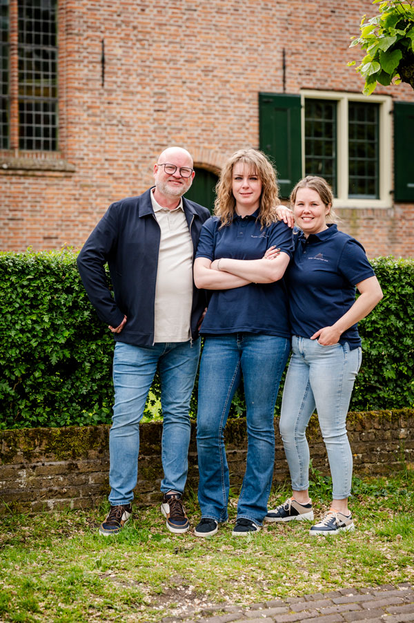 Het team van Butter Uitvaartservice, Jos, Lesly en Nathalie